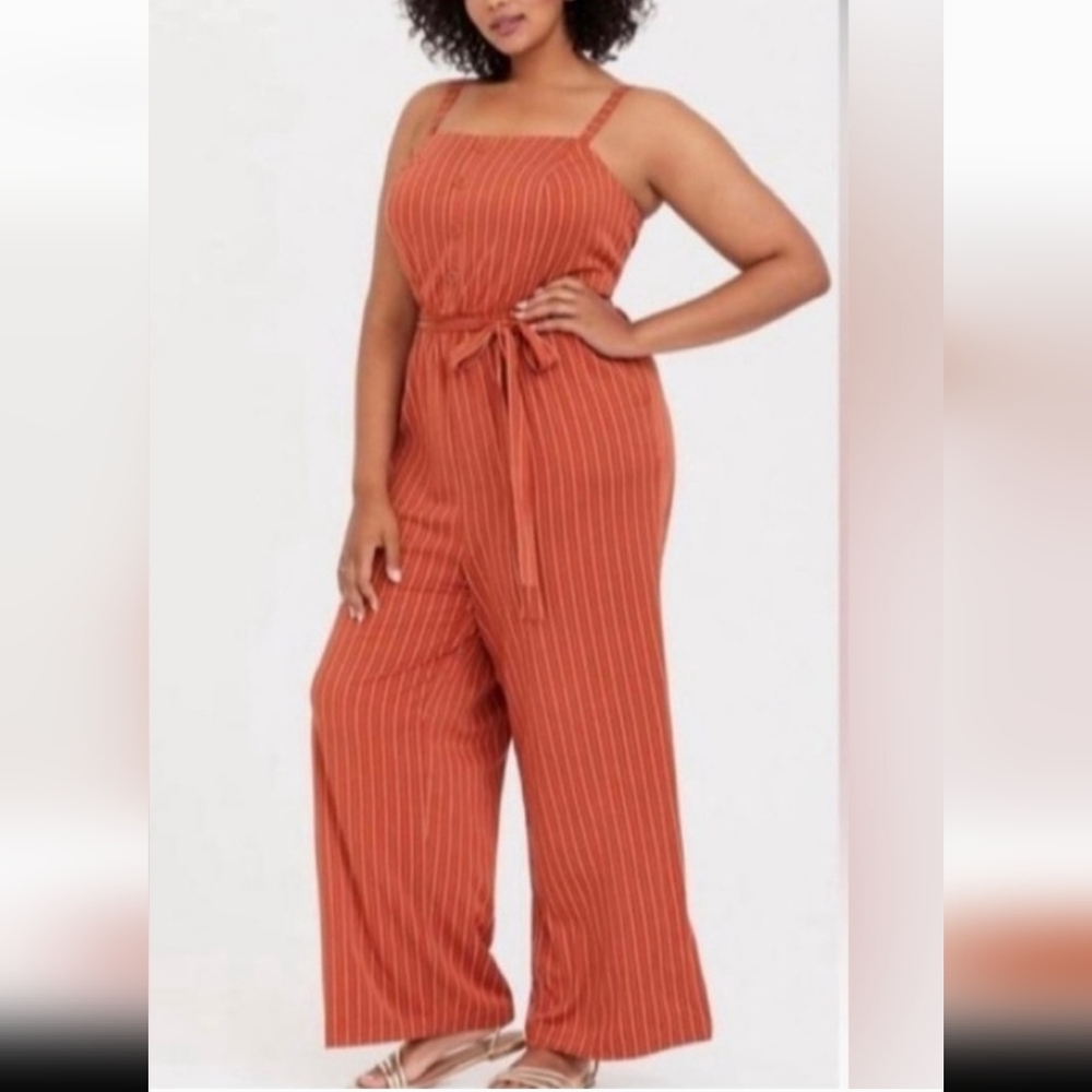 Torrid Terracotta Striped Midi Dress